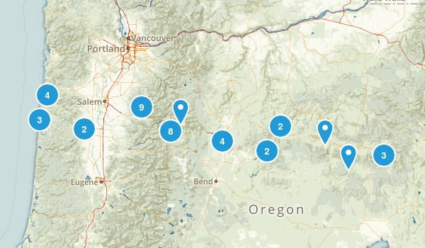 '17 Solar Eclipse Oregon Map