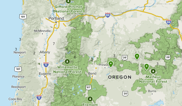 '17 Solar Eclipse Oregon Map
