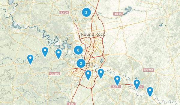 austin hikes Map