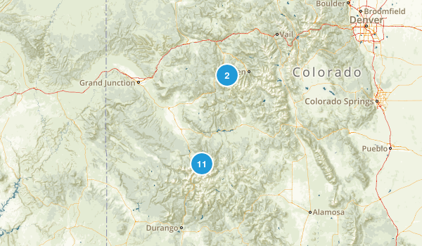 Colorado - Hike Map