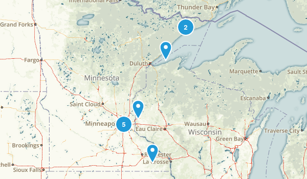 Best Trails in MN Map