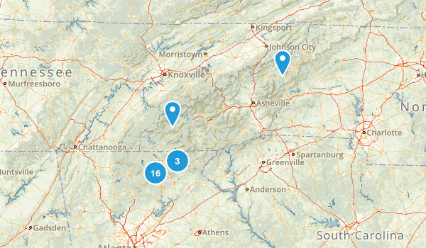 Appalachian Trail: Georgia: Best Day Hikes Map