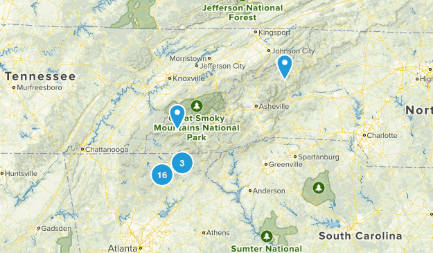 Appalachian Trail: Georgia: Best Day Hikes Map