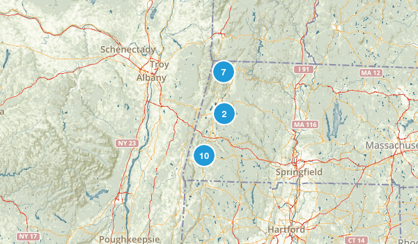 Appalachian Trail: Massachusetts: Best Day Hikes Map