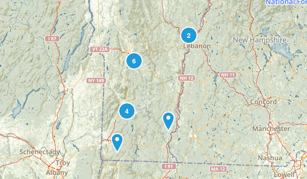 Appalachian Trail: Vermont: Best Day Hikes Map