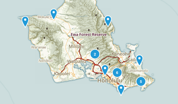 To Be Hiked Map