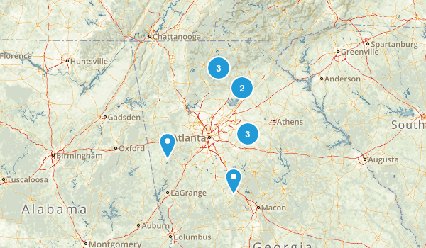 Camping Destinations Map