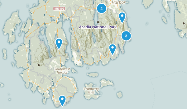 Acadia Trip Map