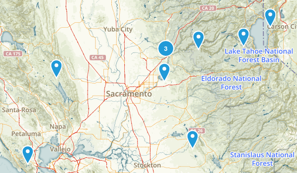 Desired hikes Map