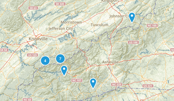 Summer 2017 TN/KY Trip Map