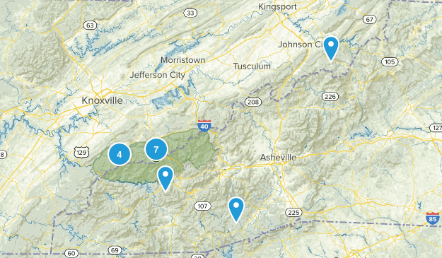 Summer 2017 TN/KY Trip Map