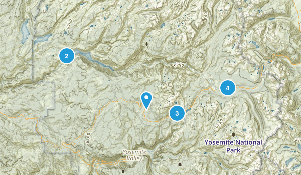 Tuolumne Hikes Map