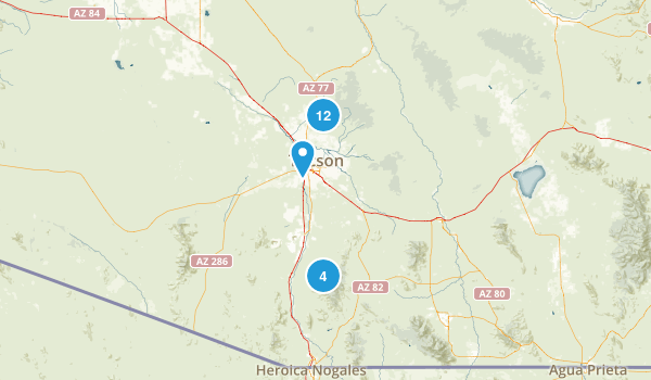 Around Tucson Map