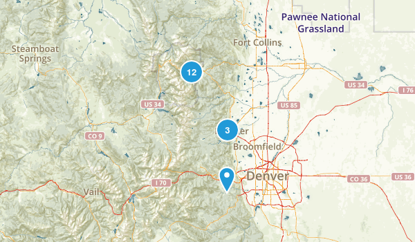 Rocky Mountain National Park Map