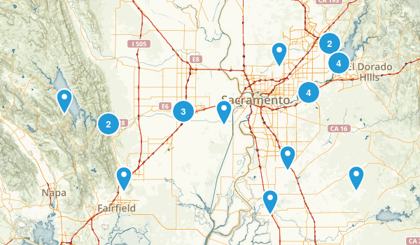Sacramento Area Map