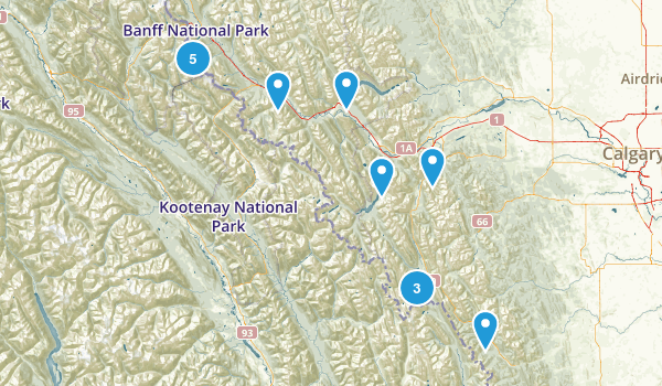 Canadian Rockies Bucket List Map