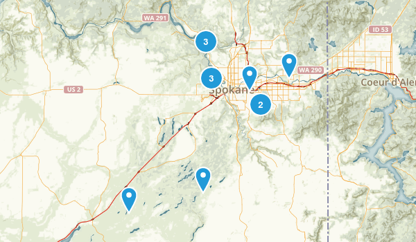 Spokane Area Map