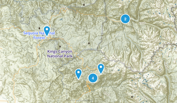 kings canyon Map