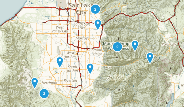 Beginning Hikes Map