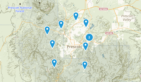Prescott Circle Trail Map
