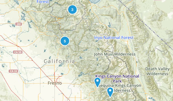 Steve's hikes Map
