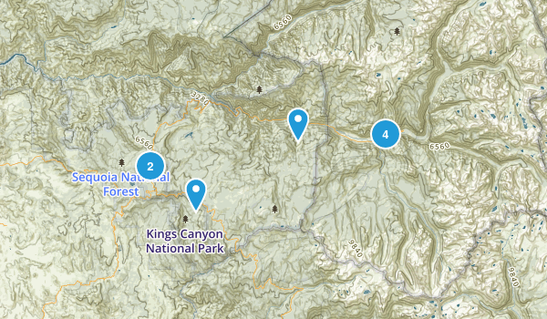 kings canyon Map