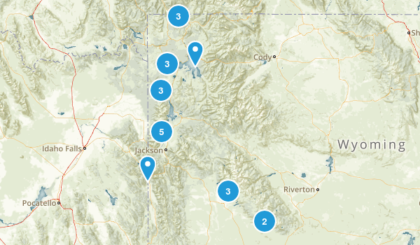 Wyoming Backpacking Loops Map