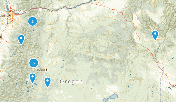 Oregon Backpacking Loops Map