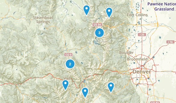 Light traffic lake trips Map