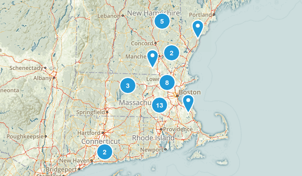 Dog hikes Map