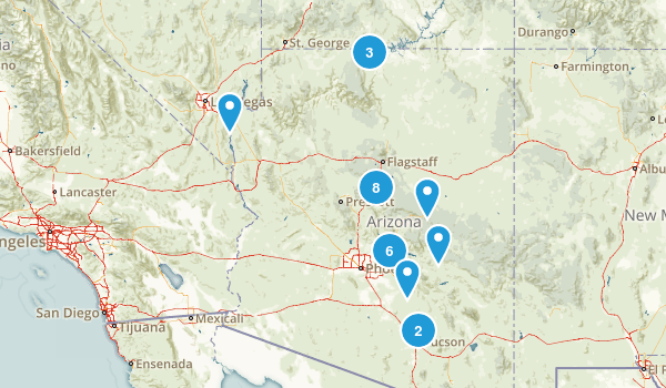 arizona hiking Map