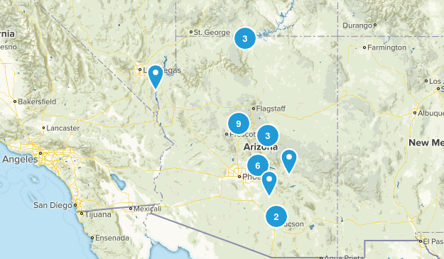 arizona hiking Map
