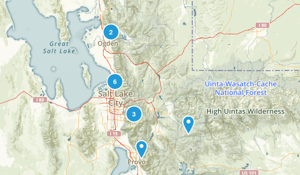 Hikes i want to go on Map