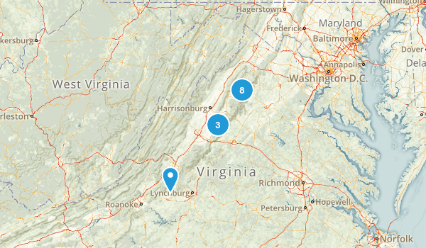 Views Western Virginia Map