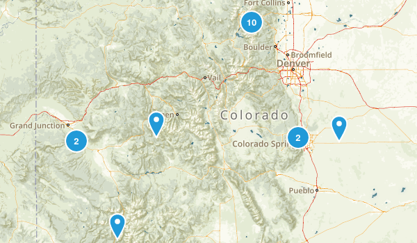Colorado Hikes Map