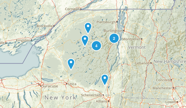 adk fire towers Map