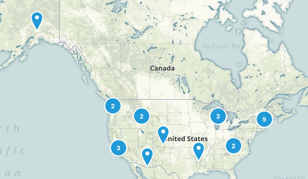 Fall Foliage Hikes U.S Map