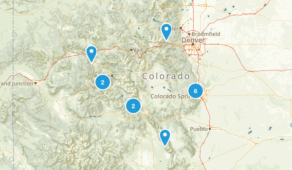 Colorado Hikes Map