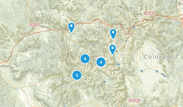 Easy/moderate Aspen Trails Map