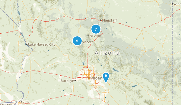 Arizona ToDo Hikes Map