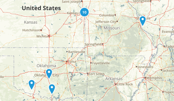 KC/STL/BHAM/OKC Map