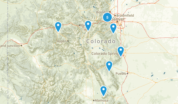 completed hikes Map