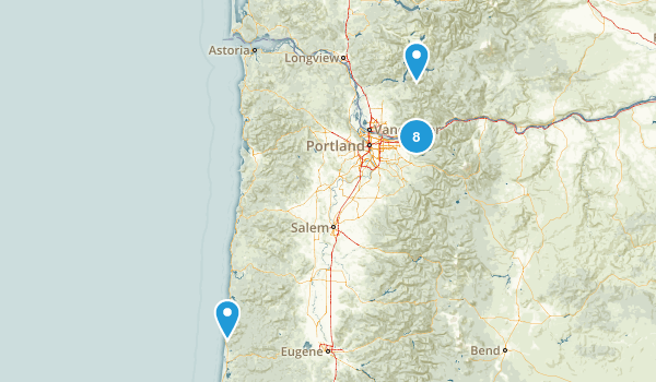 Oregon/Mt St Helens Map