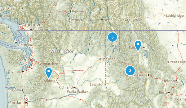 3+ hours away Map