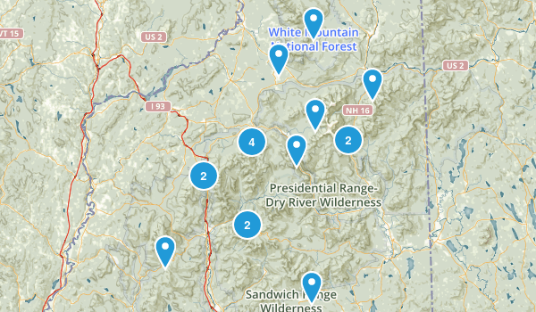 4000 footers Map