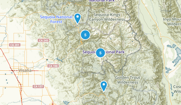 Sequoia Backpacking Map