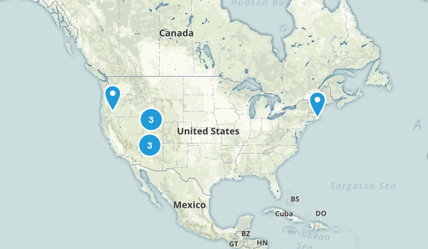Highest State Peaks Map
