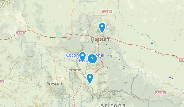 Arizona Hiking Map