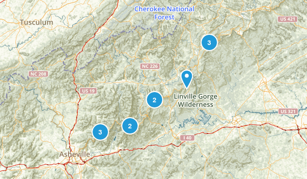 blue ridge parkway Map