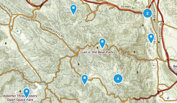 to hike list Map